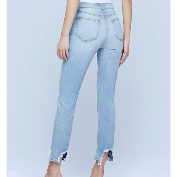 L'AGENCE High Line Skinny Classic Brasie Angle Jeans Raw Hem High Rise Women 27 - Picture 2 of 12